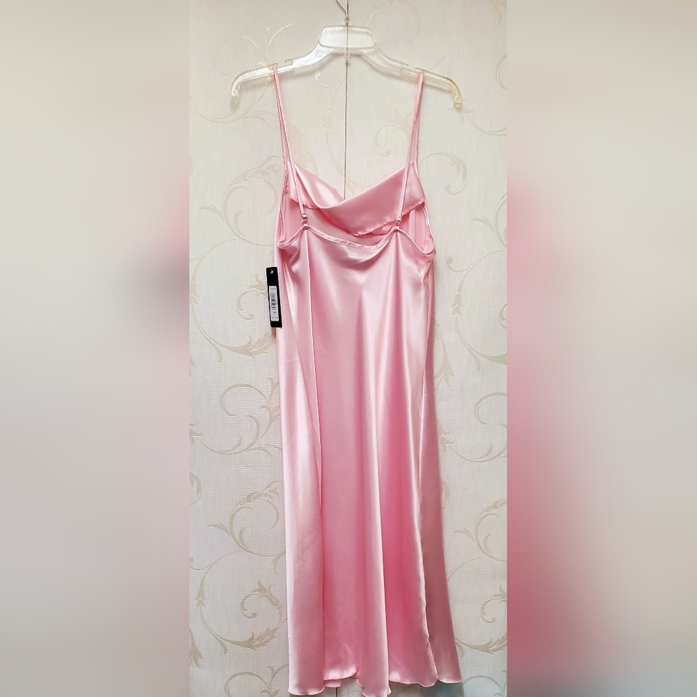 BEBE Pink Slip Dress Large Nwt - Picture 2 of 4